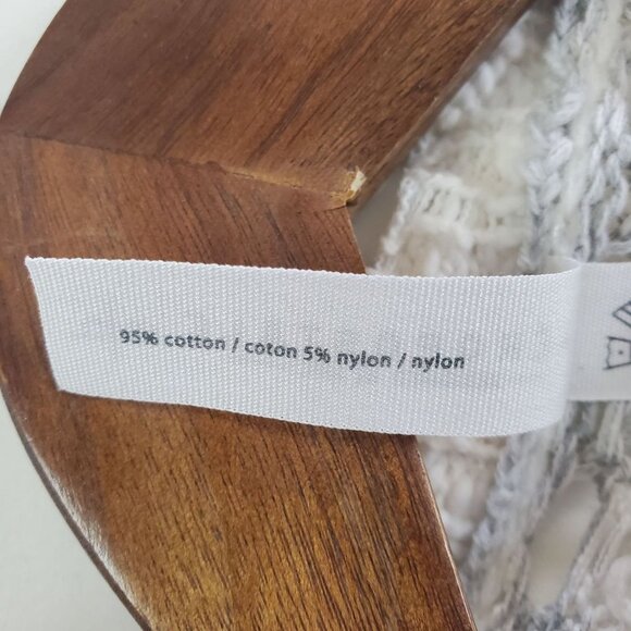 Aeropostale Womens Striped Open Knit Duster Cardigan Size S Fringe Bohemian Boho - Picture 7 of 10